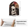 thumbnail image 2 of Lsque Geisha Skeleton With Flowers Pattern Knitted Beanie, Unisex Winter Hat, Knit Hat Winter Beanies Thick Fisherman Beanies Cuffed Plain Skull Caps, 2 of 6