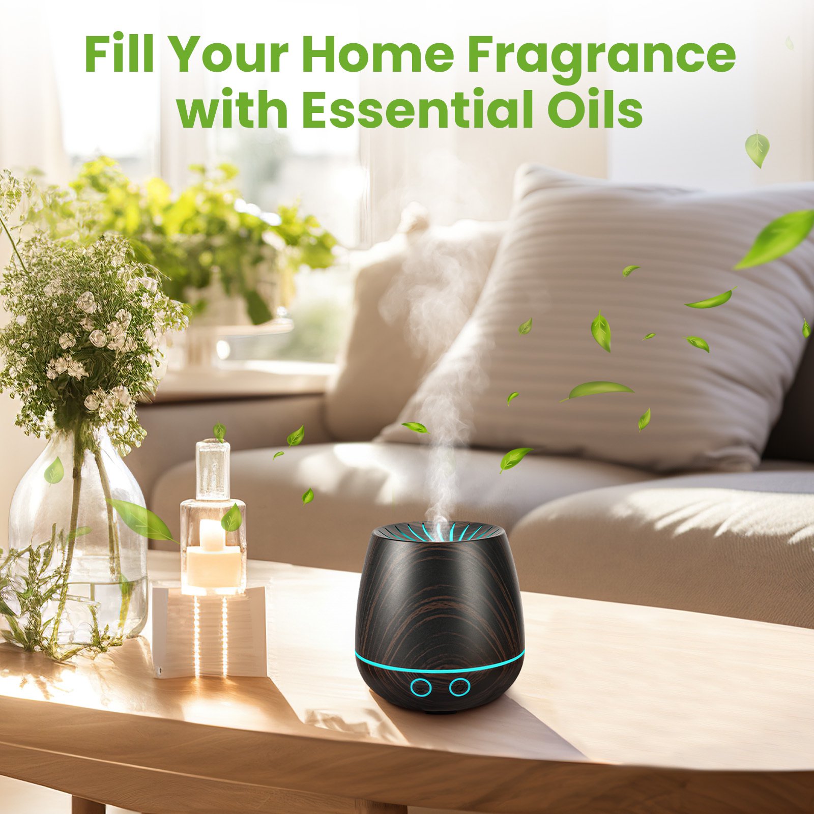 Noahstrong 120ml Essential Oil Diffuser with LED Lights photo 3