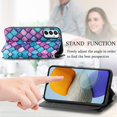 thumbnail image 3 of Compatible avec Samsung Galaxy M23 5g Étui Portefeuille Coloré avec Fente pour Carte en Cuir Pu Support Magnétique Blocage Rfid, 3 of 3