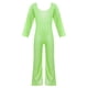 thumbnail image 3 of Mono para niños de color sólido con lentejuelas elegantes para fiestas de baile, actuaciones escolares, mangas largas, cuello redondo, pantalones acampanados, ropa combinada para fiestas y festivales,, 3 of 4