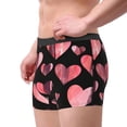 thumbnail image 2 of Yiaed Hearts Print Men's Soft Cotton Boxer Shorts Breathable Boxers Underwear Moisture-Wicking Underwear Stretch Boxer Briefs for Man-XX-Large, 2 of 5
