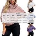thumbnail image 3 of hoksml Women's Lightweight Hooded Wind Jacket Full Zip Drawstring Cuff Hem Pocket Loose Outdoor Windbreaker, 3 of 6