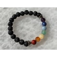 thumbnail image 6 of 7 chakra with Lava Crystal Bead Bracelet 8mm, Wholesale Genuine 7 chakra with Lava Stretch Gemstone Bracelet, Gift for Men & Women (5), 6 of 9