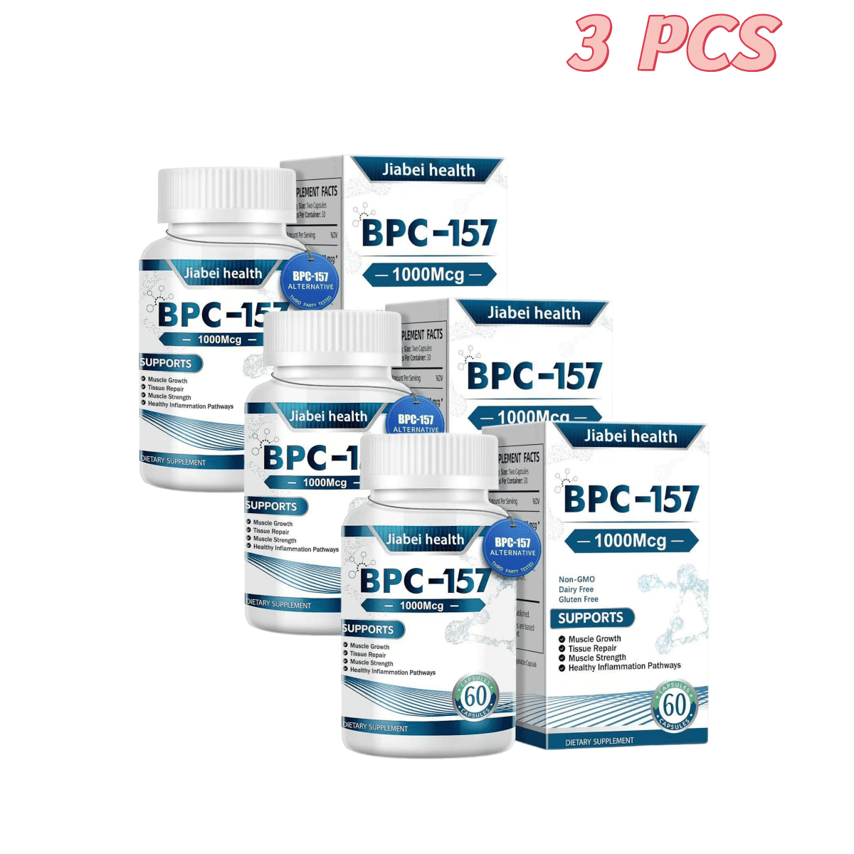 3 pack BPC 157 Peptide Caps - Walmart.ca