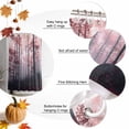 thumbnail image 5 of Shower Curtains Sets for Bathroom Decor Autumn Mist Tree Forest Waterproof Bathroom Curtain with Hooks, Nature Red Leaves Botantical for Bathroom Decor,60x72IN, 5 of 6