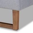 thumbnail image 5 of Baxton Studio Claudia King Size Light Gray Upholstered Wood Platform Bed, 5 of 11