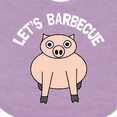 thumbnail image 4 of Inktastic Let's Barbecue White Text Boys or Girls Baby Bib, 4 of 4