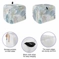 thumbnail image 5 of Blue Coral Coastal Toaster Cover 2 Slice, Summer Beach Ocean Starfish Conch Dustproof Bakeware Oven Protector with Top Hook, Waterproof Small Kitchen Appliance Toasters Dust Cover, 11"x6"x8", 5 of 9