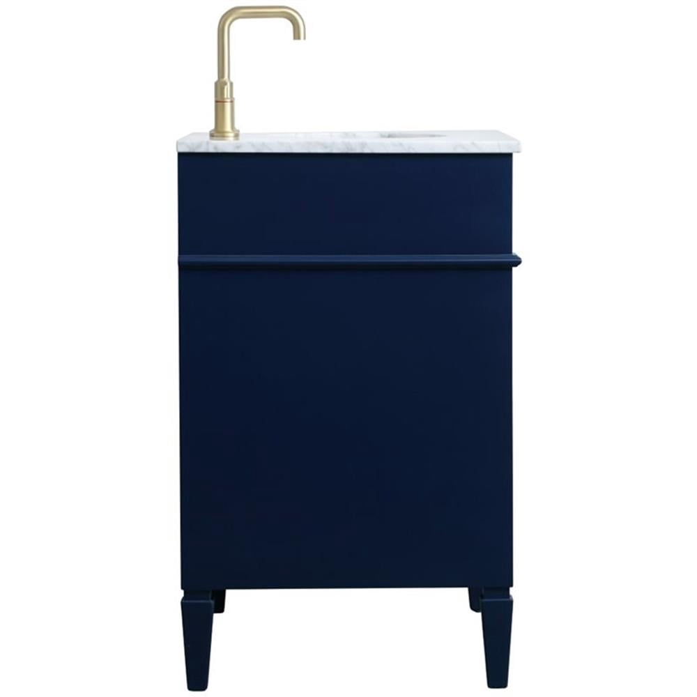 30 inch single bathroom vanity in blue