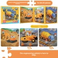 thumbnail image 1 of Magnetic Foldable Puzzle Book for Kids Ages 4-6: Educational Engineering Vehicle Themed Interactive Learning Toy with Durable Material, Cognitive Skill Development for Kindergarten Boys & Girls – New, 1 of 6