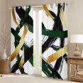 thumbnail image 2 of Homewish Black Stripes Black Out Curtains for Teens Boys Girls,Geometric Lines Curtains Pack of 2 (42x63 Each),Vintage Aesthetic Bedroom Curtains,Breathable Home Decor, 2 of 6