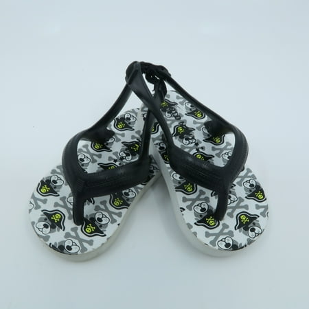 

Pre-owned Unknown Brand Unisex Pirate Flip Flops size: 3 Infant