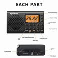 thumbnail image 2 of Full Band FM AM SW Portable Radio Stereo Digital Display Dual-Purpose Manual FM Radio, 2 of 5