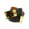 Hermès Black Medor Collier De Chien Cdc 223625 Belt