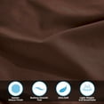 thumbnail image 3 of Modern 400-Thread Count Egyptian Cotton Stripe Casual Deep Pocket Sheet Set, California King, Mocha by Blue Nile Mills, 3 of 8