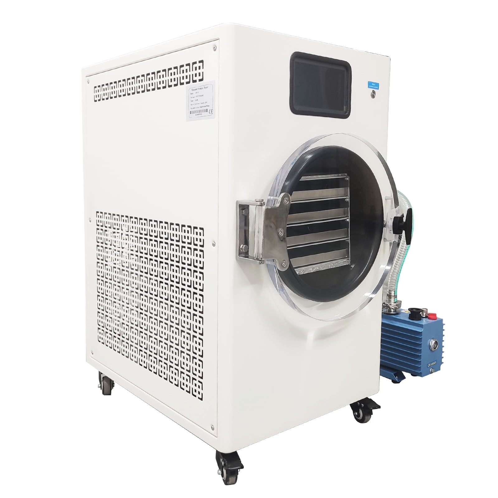 4-Layer -50-60℃ Freeze Dryer Machine Fruit Vegetable Vacuum Sublimation Experimental 1.1KW 110V
