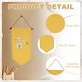 thumbnail image 3 of Banners de lienzo en blanco Uxcell, banner de exhibición de pines para decoración del hogar, amarillo, 3 of 7