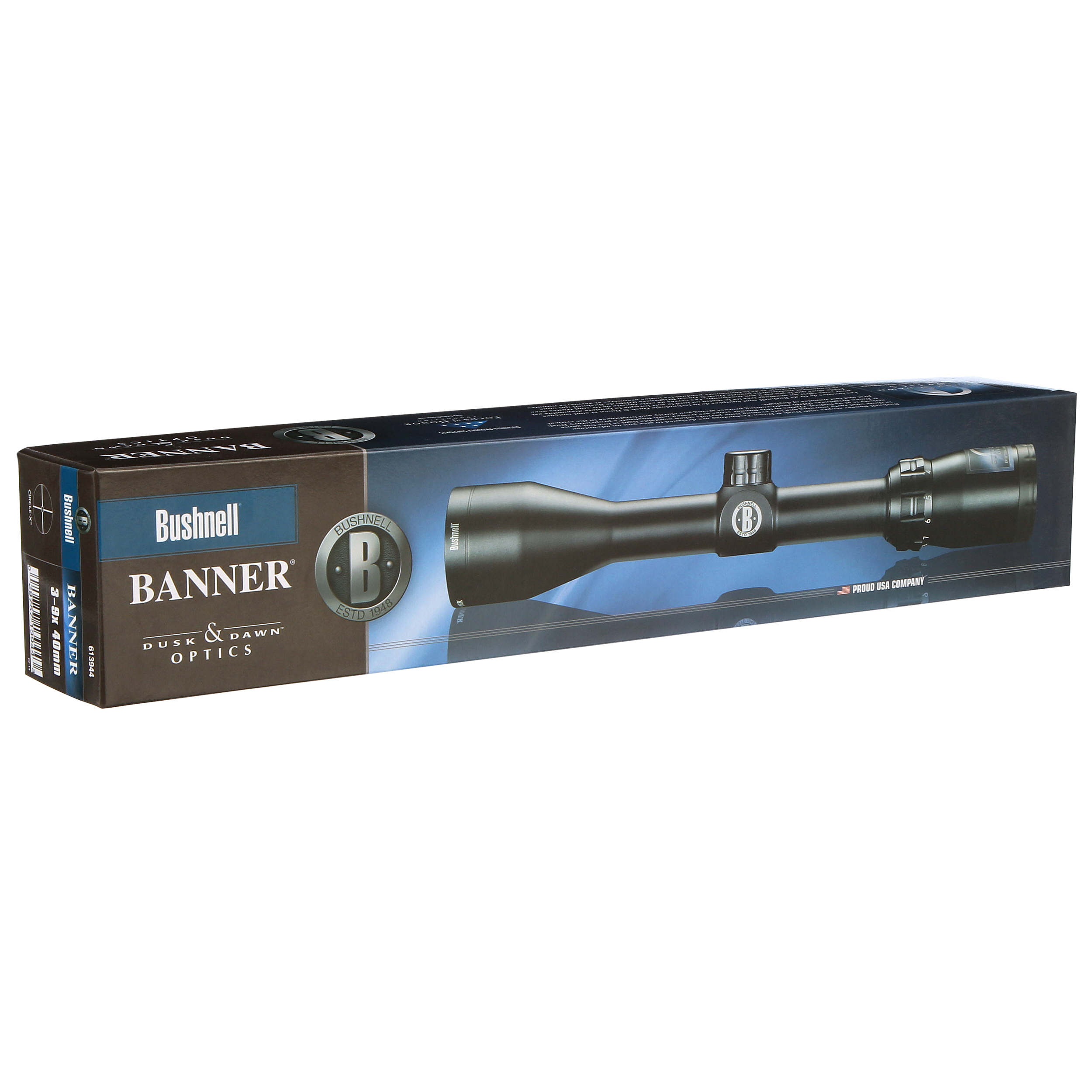 Bushnell Banner 3 9x40mm Rifle Scope With Circle X Reticle Matte