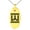 Gold, variant on Stainless Steel Letter W Initial Empire Monogram Engraved Small Oval Charm Pendant Necklace