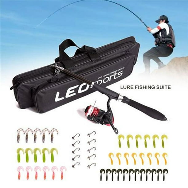 Children Lure Set Outdoor Portable Telescopic Fishing Rod Spinning
