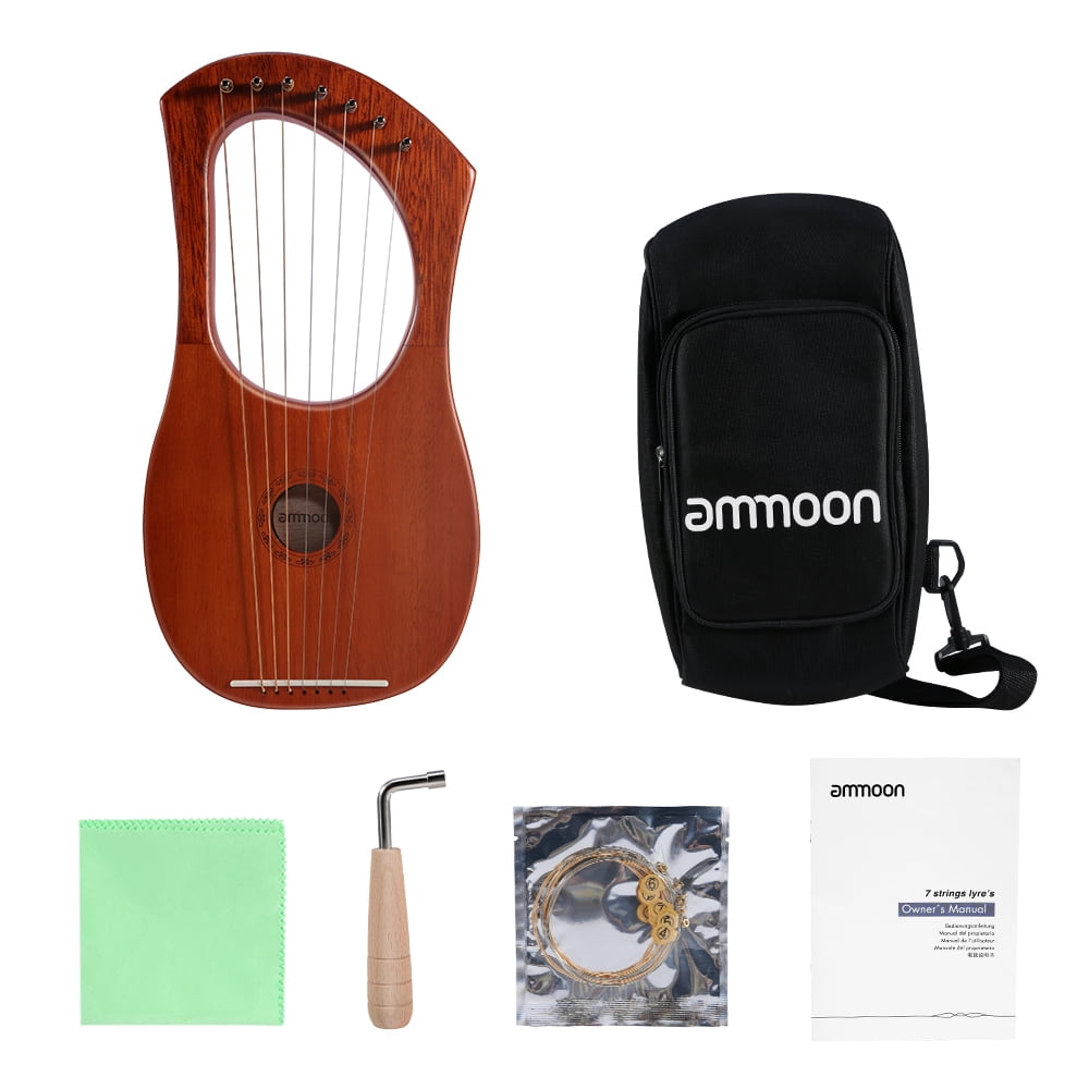 Color : 002, Size : 19 String WEIKE 19 String Harp Eliya Small Portable Piano Chord Minority Men and Women Beginners 16 21 String Instrument Lyre