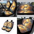 thumbnail image 2 of Renewold Dolphin Bohemian Flower 15 PCS Car Seat Covers Set for Men Women, Seat Protector Steering Wheel Cover Seat Belt Pads Trash Bin Sunglasses Pocket Rear View Mirror Protector Coasters Keychain, 2 of 7