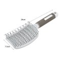 thumbnail image 4 of Cepillo de pelo antiestático portátil Peine masajeador de cuero cabelludo de fila curva para mujeres Ndcxsfigh Cuidado Belleza, 4 of 8