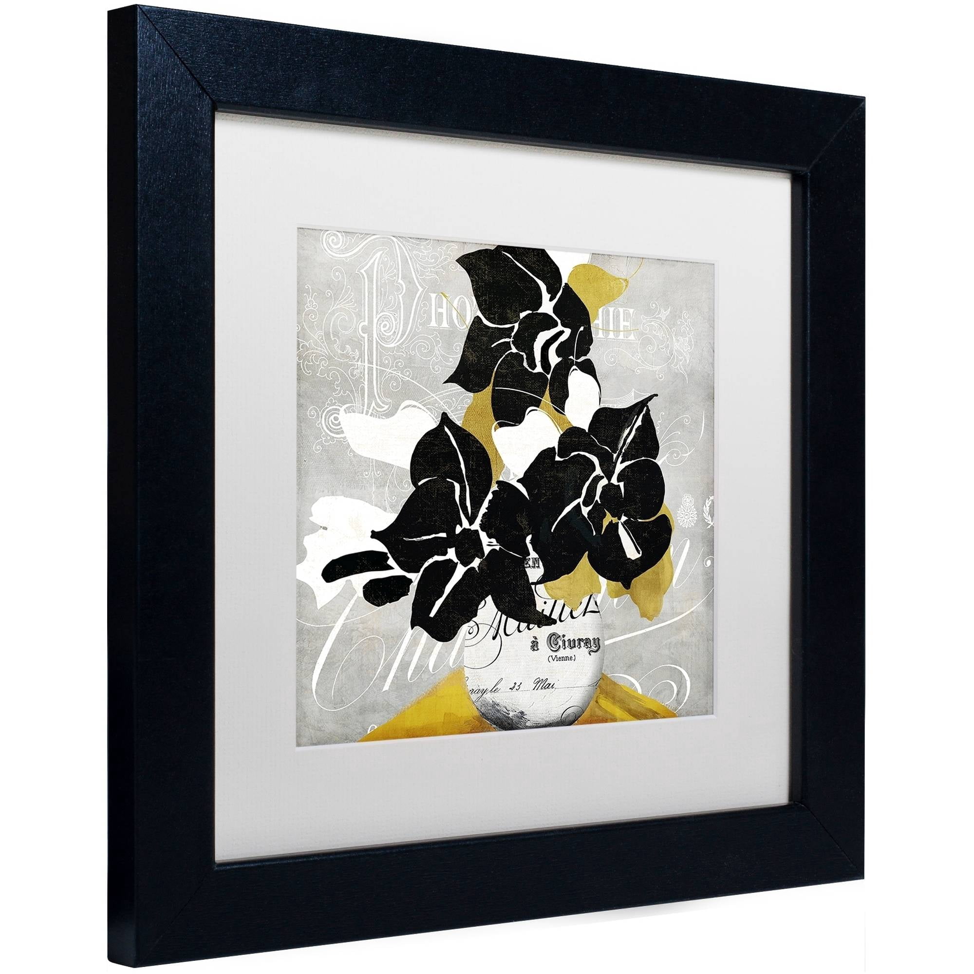Trademark Fine Art "Georgette I" Canvas Art by Color Bakery White Matte, Black Frame