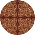 thumbnail image 1 of Ahgly Company Indoor Round Patterned Papaya Orange Area Rugs, 6' Round, 1 of 6