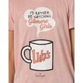 thumbnail image 2 of Gilmore Girls Women's I'd Rather Be Watching TV Show Tossed Icon Pajama Set, 2 of 7