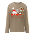 thumbnail image 4 of Sudaderas de Cuello Redondo de Navidad Para Mujer Primavera Otoño Manga Larga Impreso Suéter Top Odeerbi ODB193657, 4 of 5