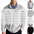 thumbnail image 5 of Trikvn Men's Pullover Sweatshirt with Snap Button Collar Long Sleeve Mock Neck Tops Classic Fit Casual Shirts Comfy Athletic Activewear for Fall Winter Daily, 5 of 9