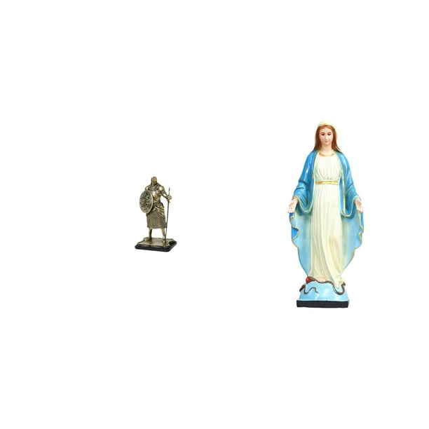 Figura de escritorio,Estatua de caballero,artesanía artística,coleccionable,escritorio,oficina,Figura decorativa,pieza de arte,decoración del hogar,Estatua católica,Colección de estatuas y