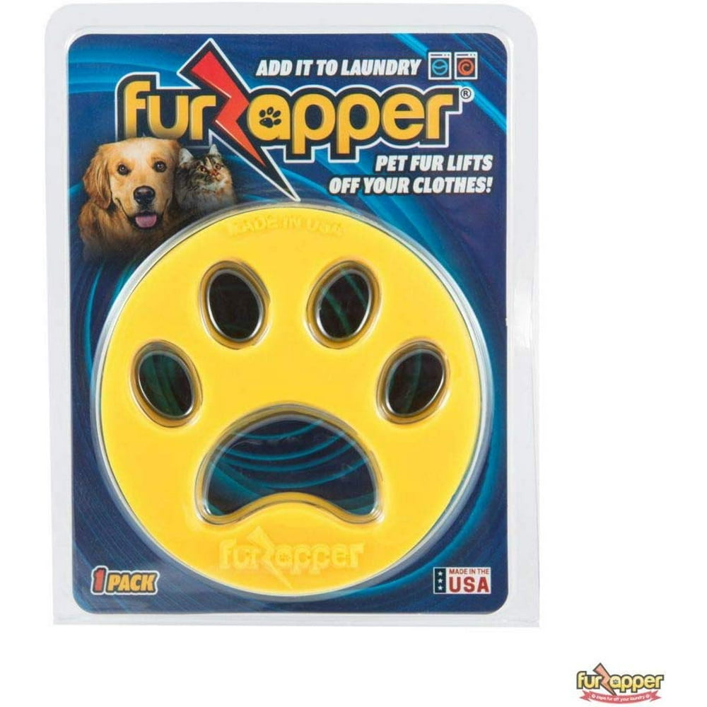 FurZapper 1 Pack Pet Hair Remover for Laundry both Washer and Dryer