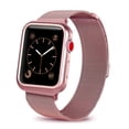 thumbnail image 3 of For Apple Watch Band with Case 42mm, Stainless Steel Mesh Milanese Loop with Adjustable Magnetic Closure Replacement Wristband iWatch Band for Apple Watch Series 3 2 1 - Rose Gold, 3 of 6