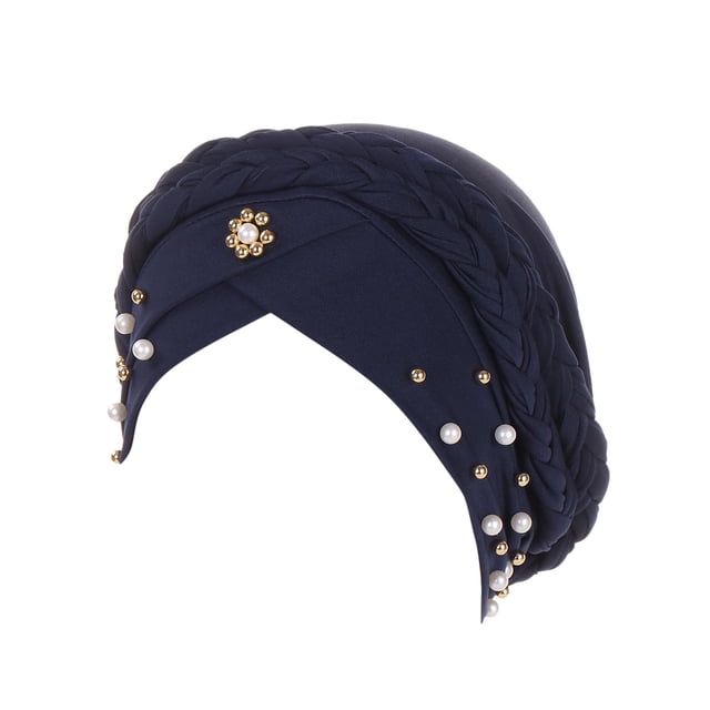XASZHN Turban Perlé pour Femmes Double Tressage C_004 Taille Unique