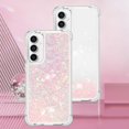 thumbnail image 7 of Slim Fit Phone Case for Samsung Galaxy S23 FE, Glitter Liquid Quicksand Effect Silicone Soft TPU Case with Camera Lens and Screen Protection Case for Galaxy S23 FE,LSWT Pink, 7 of 7