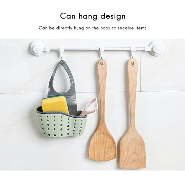 Oubit Kitchen Gadget,Sink Shelf Soap Sponge Drain Rack Sponges Drain Basket Enhanced Features