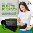 thumbnail image 2 of 4 Pack Reusable Ice Packs for Injuries - Soft Ice Pack with Velvet Soft Fleece Fabric | Flexible Hot and Cold Gel Ice Pack Set- Cold Packs for Injuries, Knee, Back, Neck Pain - 10 x 6, Black, 2 of 7
