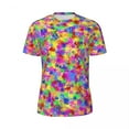 thumbnail image 5 of Running T Shirt For Men Neon Paint T-Shirts Hippie Abstract Splash Summer Tee Shirt O Nec, 5 of 5