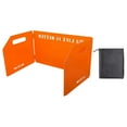 thumbnail image 1 of Almencla Camping Windscreen, Gas Wind Protection, with Carrying Bag, Folding Windshield 3 Plates Orange, 1 of 8