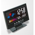 thumbnail image 3 of Reloj digital TUNC indicador digital de temperatura y humedad calendario meteorológico Sencillez negro, 3 of 5