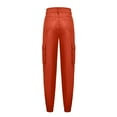 thumbnail image 6 of Women's Casual Beam Foot Outdoor All Occasions High Waisted Cargo Pant Baggy Jogger Pants Trousers with Pockets, 6 of 7