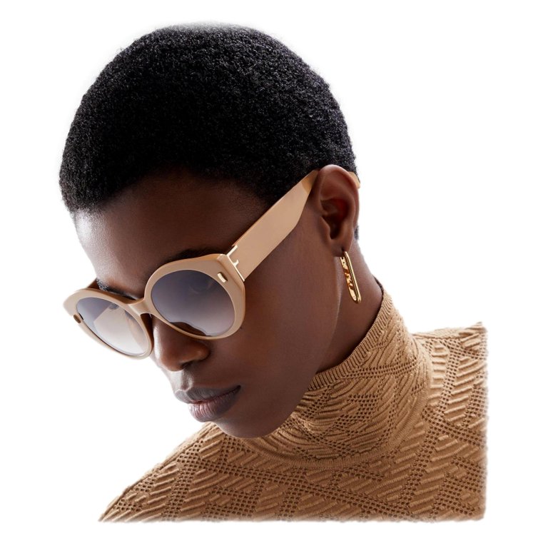 Fendi Plum-Tinted Oversized Round Sunglasses Oversized tinted sunglasses - Gem main image 4