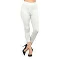 thumbnail image 3 of Hitime Capri Leggings Pants for Women Plus Size Super Soft Stretchy Capri Length Yoga Workout Pants, White 2XL-3XL, 3 of 7