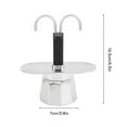 thumbnail image 5 of 2 Cup Coffee Maker, 100ml Mini Coffee Pot Double-Head, 5 of 5
