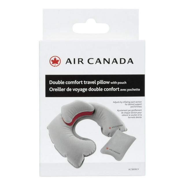 Oreiller De Voyage Double Confort Avec Pochette par l'Air Canada