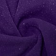 thumbnail image 7 of Holzkary 3/4 Length Sleeve Womens Tops Women's 3/4 Sleeve Blouses Shirts Sequin Shirt Casual Loose Fit Mesh Layered Tops Summer T Shirts Business Work Tee Top Purple Xxl, 7 of 7