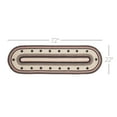 thumbnail image 6 of VHC Brands Colonial Star Rug Hall Runner with PVC Pad, Jute Blend, Oval, Tan Black Red, 22x72 inches, 6 of 6