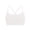 Beige, variant on Sports Bra for Women JIANLAI Women's Thin Strap Padded Sports Bra Everyday Basic Scoop Neck Workout Crop Bra